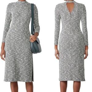 Anthropologie Hutch Camilla Heathered Gray Long Sleeve Sweater Dress SIZE SMALL